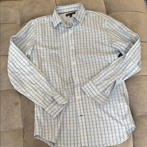 Banana Republic Light Blue Checkered Shirt size medium